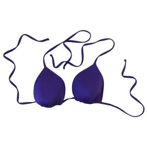 J CREW Purple Triangle String Bikini Top
